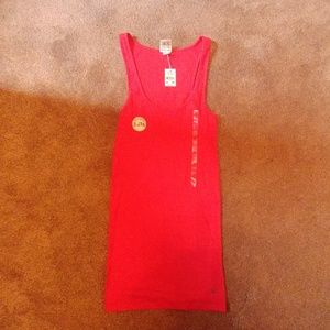 BNWT Victoria's Secret PINK tank top racetrack red